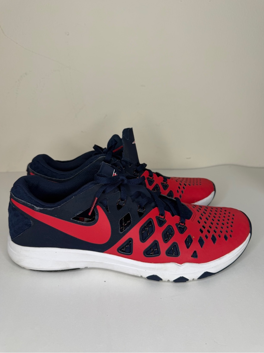 Nike Train Speed 4 AMP New England Patriots NFL Shoes Mens 11 Sneaker 848587-603